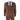 IM42 - Costume trois pièces en tweed à chevrons marron pour homme