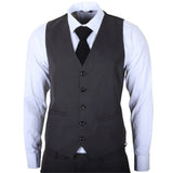 IM51 - Costume trois pièces pour homme à carreaux anthracite, coupe ajustée