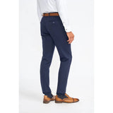 Pantalon habillé en laine bleu marine pour homme James