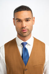 Gilet en laine marron camel pour homme James