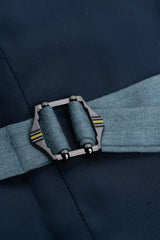 James - Costume texturé 3 pièces bleu clair pour homme