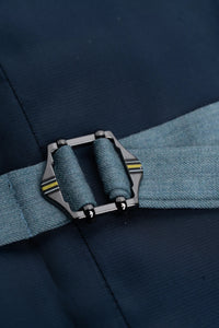 James - Costume texturé 3 pièces bleu clair pour homme