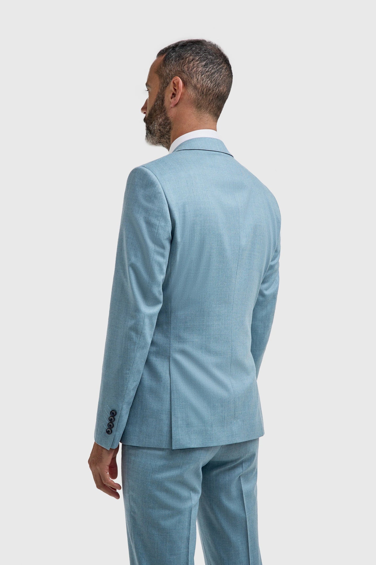 James - Blazer texturé bleu clair pour homme