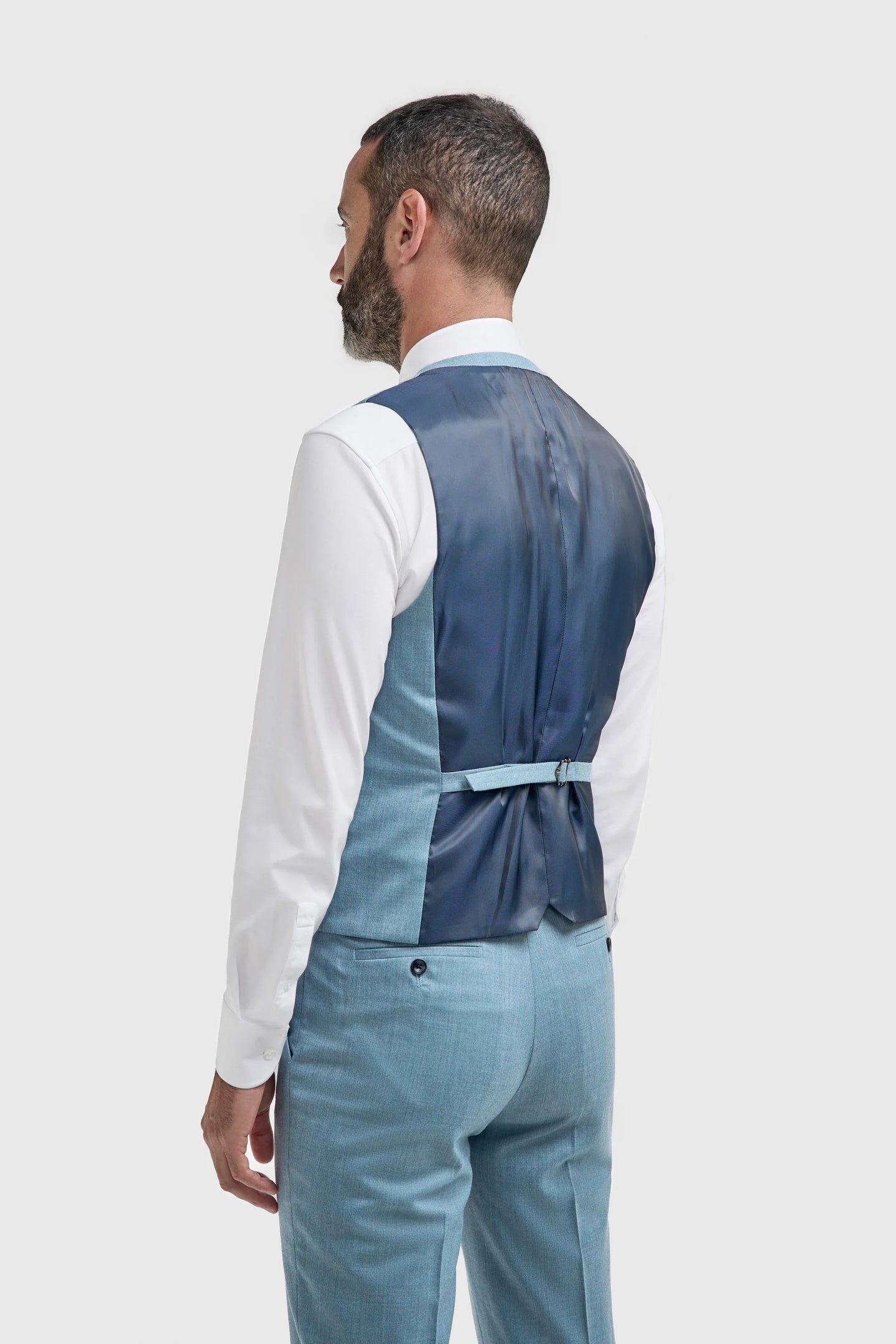 Gilet texturé bleu clair pour homme James