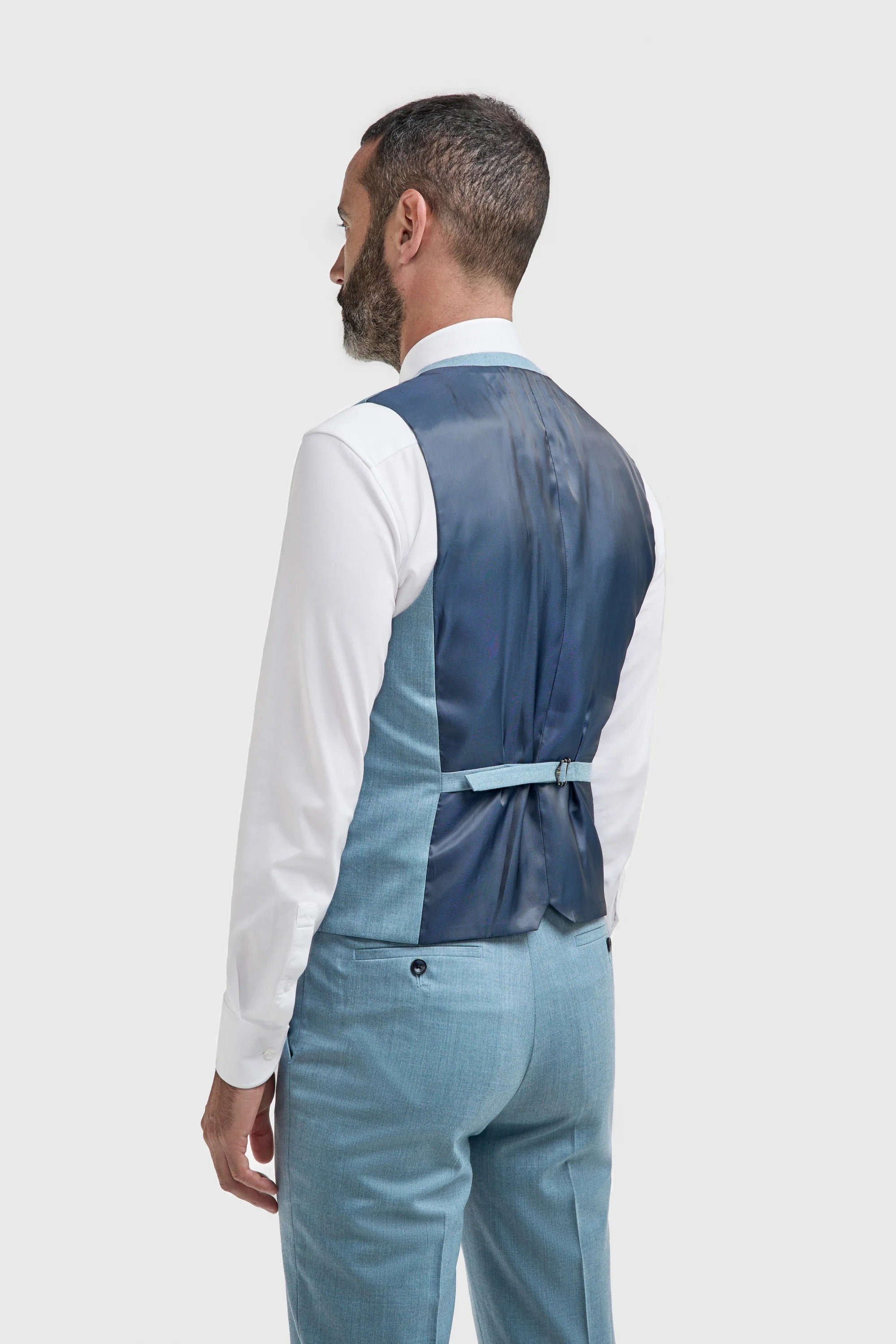 Gilet texturé bleu clair pour homme James