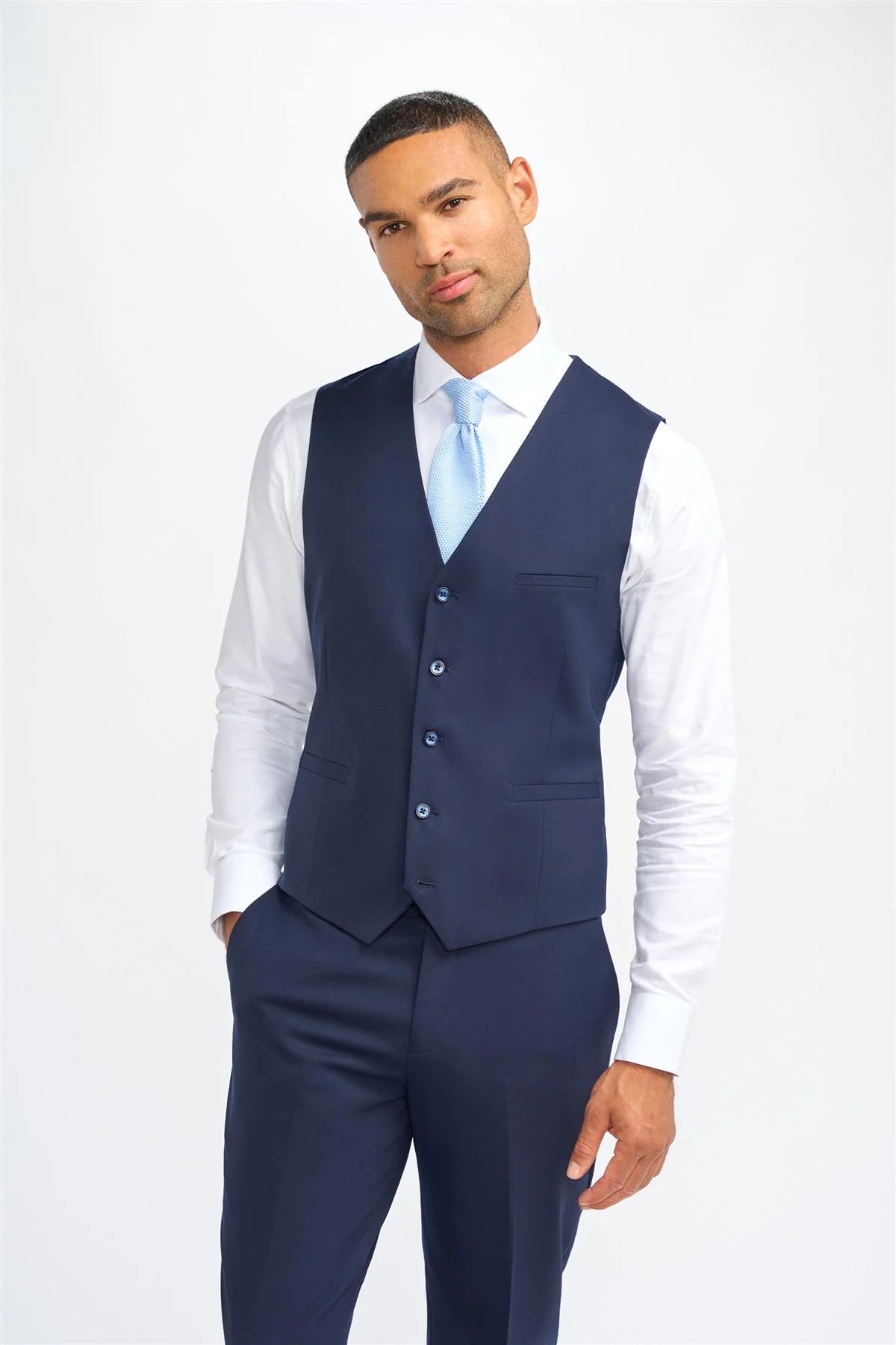 Gilet en laine bleu marine pour homme James