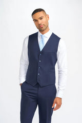 Gilet en laine bleu marine pour homme James