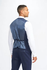 Gilet en laine bleu marine pour homme James