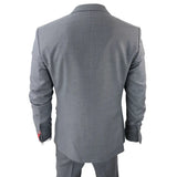 James Men's 3-Piece Grey Classic Fit Suit