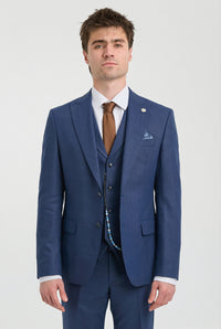 Costume trois pièces bleu marine pour homme James