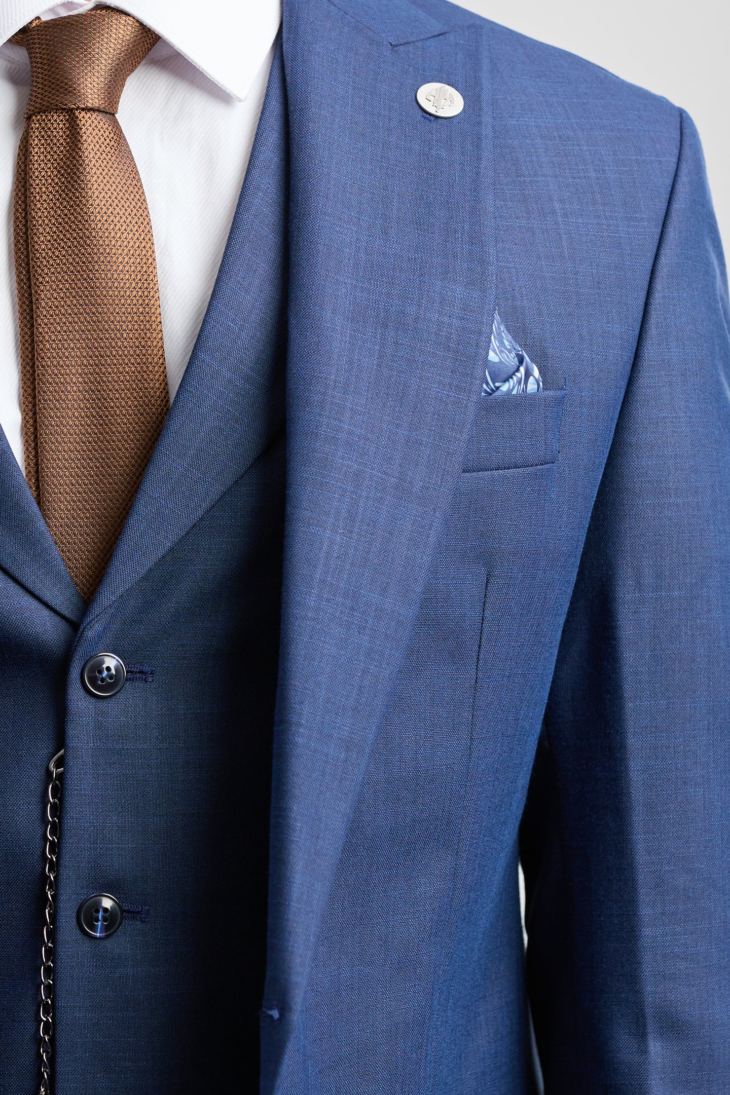 Costume trois pièces bleu marine pour homme James