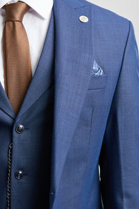 Costume trois pièces bleu marine pour homme James