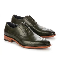 Jett - Chaussures Oxford à bout renforcé vert foncé pour homme