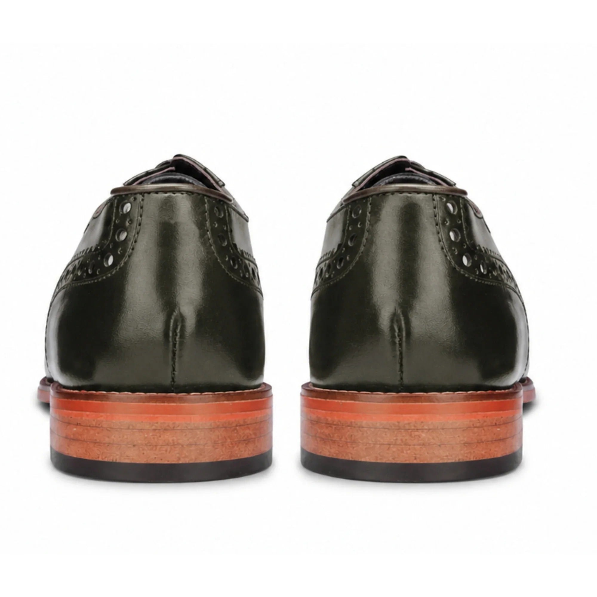 Jett - Chaussures Oxford à bout renforcé vert foncé pour homme