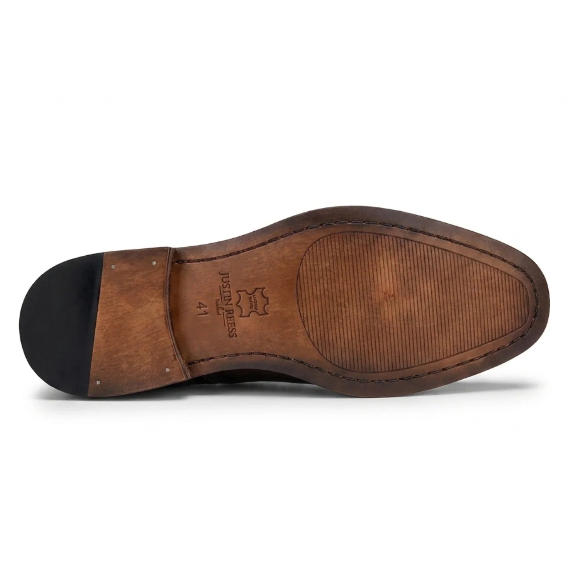 Jett - Chaussures Oxford à bout renforcé vert foncé pour homme