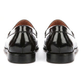 Joseph - Mocassins noirs brillants Penny pour hommes