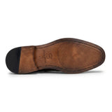 Joseph - Mocassins noirs brillants Penny pour hommes