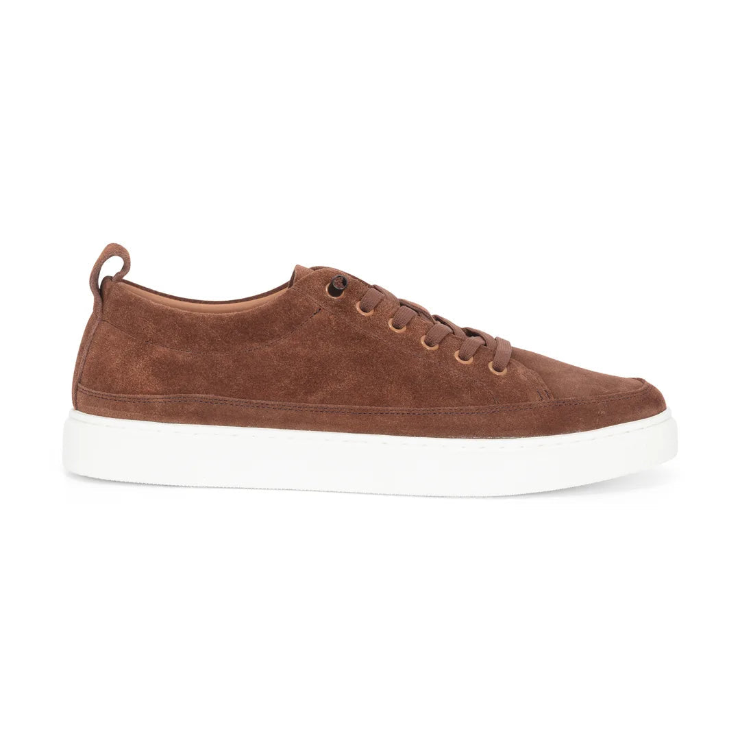 Josh - Baskets en cuir suédé marron pour homme