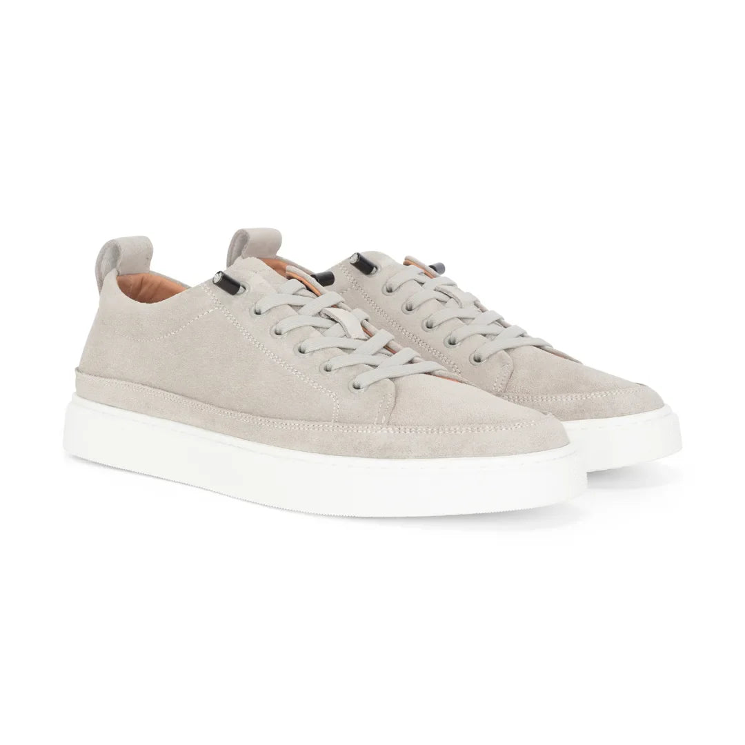 Josh - Baskets en cuir suédé gris pour homme