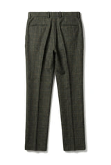 Pantalon à carreaux en tweed vert Joshua pour homme