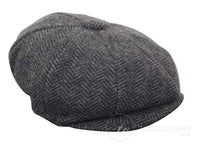 Kids Peaky Blinders Newsboy Tweed Herringbone 8 Panel Hat