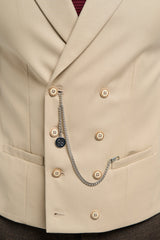 Gilet croisé pour homme avec chaîne - Cavani Lennox