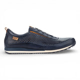 Liverpool - Baskets montantes élastiques en cuir bleu pour homme