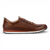 Liverpool - Baskets montantes élastiques en cuir marron pour homme