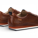 Liverpool - Baskets montantes élastiques en cuir marron pour homme