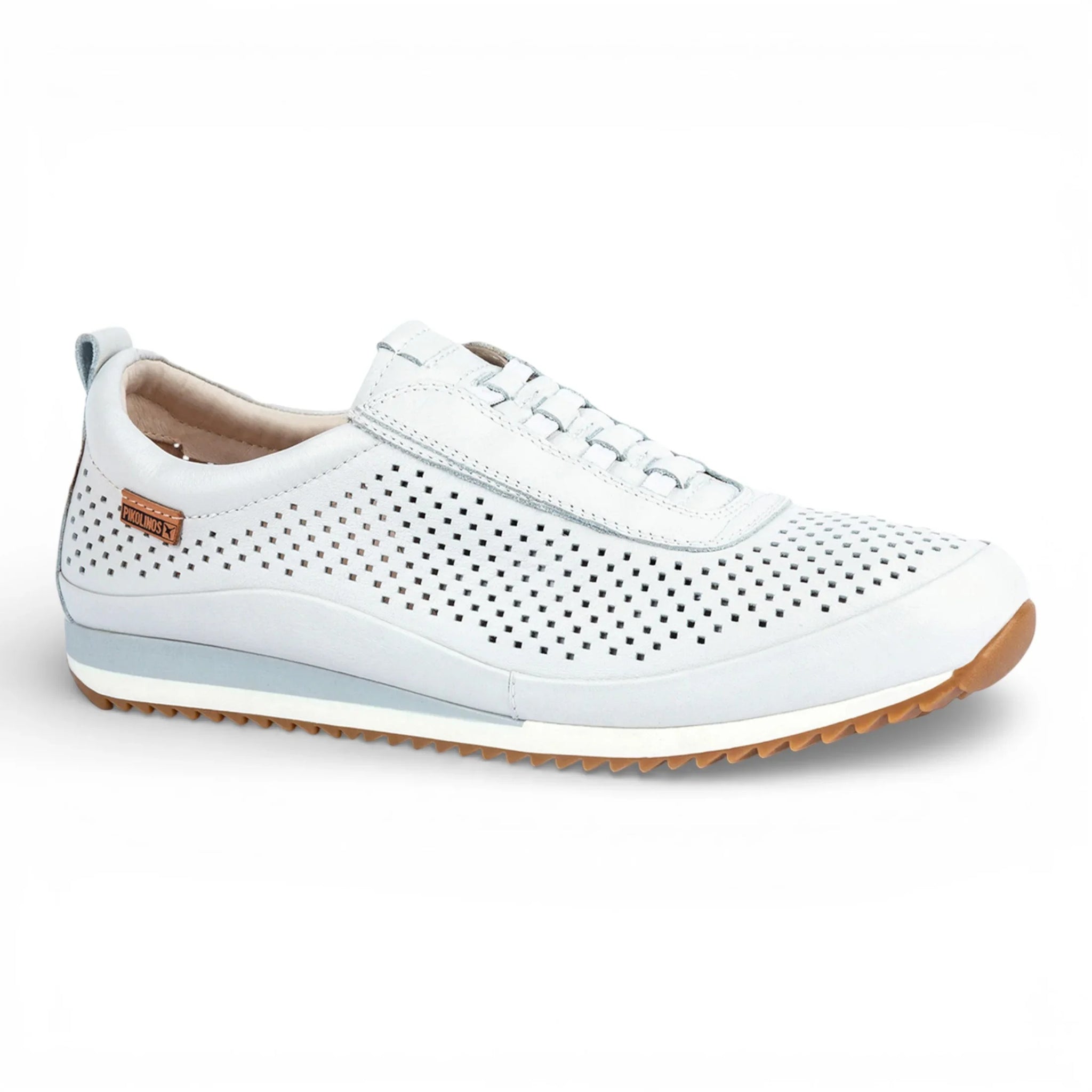 Liverpool - Baskets blanches en cuir élastique pour homme