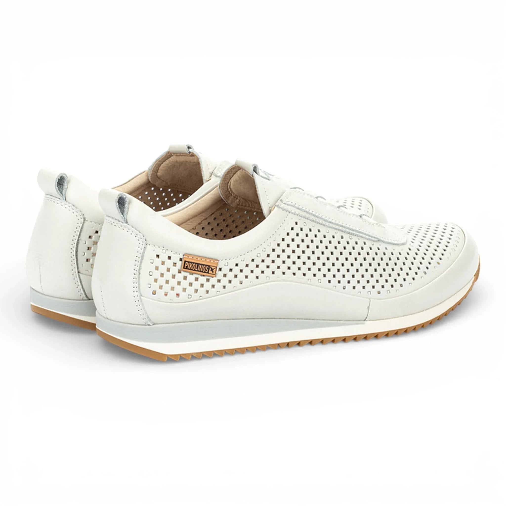 Liverpool - Baskets blanches en cuir élastique pour homme