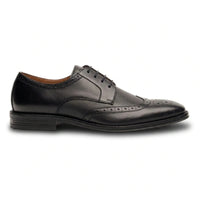Lorenzo - Chaussures Oxford pour homme en cuir noir poli