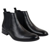 Men's Chelsea Slip On Black Ankle Boots