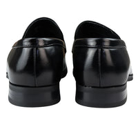 Men's Moccasin Black Loafers Shoes Leather Lined Slip On Smart Formal Shoe