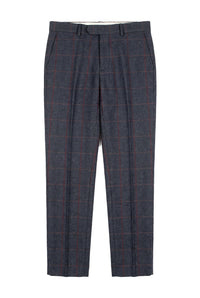 Madrid - Pantalon en tweed bleu pour homme