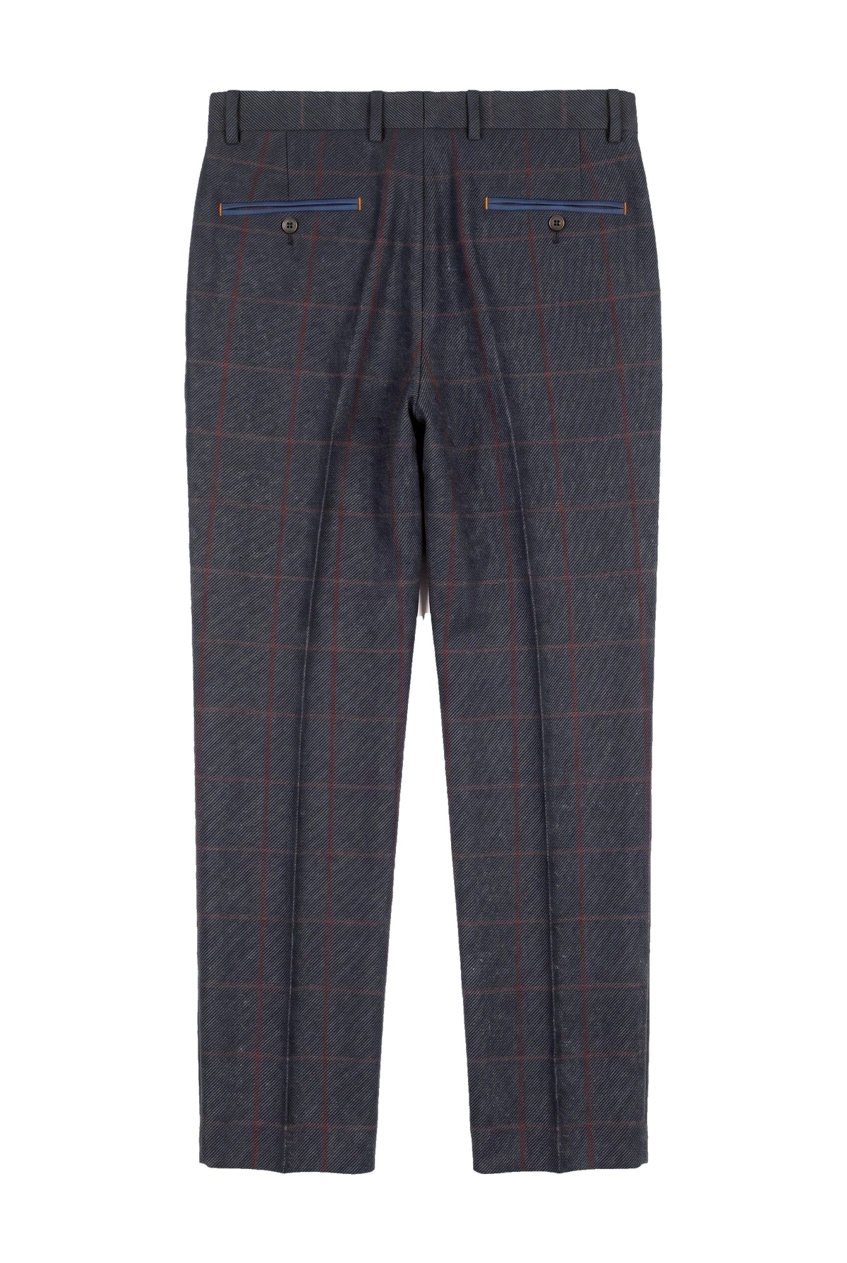Madrid - Pantalon en tweed bleu pour homme