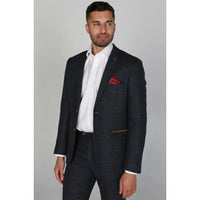 Madrid - Men's Blue Tweed Blazer