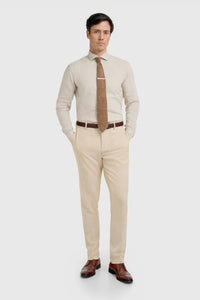 Malibu - Costume texturé beige 3 pièces pour homme