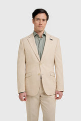 Malibu - Blazer beige texturé pour homme