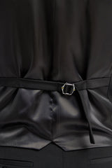 Gilet Malibu pour homme, coupe ajustée, noir