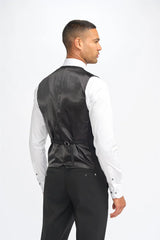 Gilet Malibu pour homme, coupe ajustée, noir