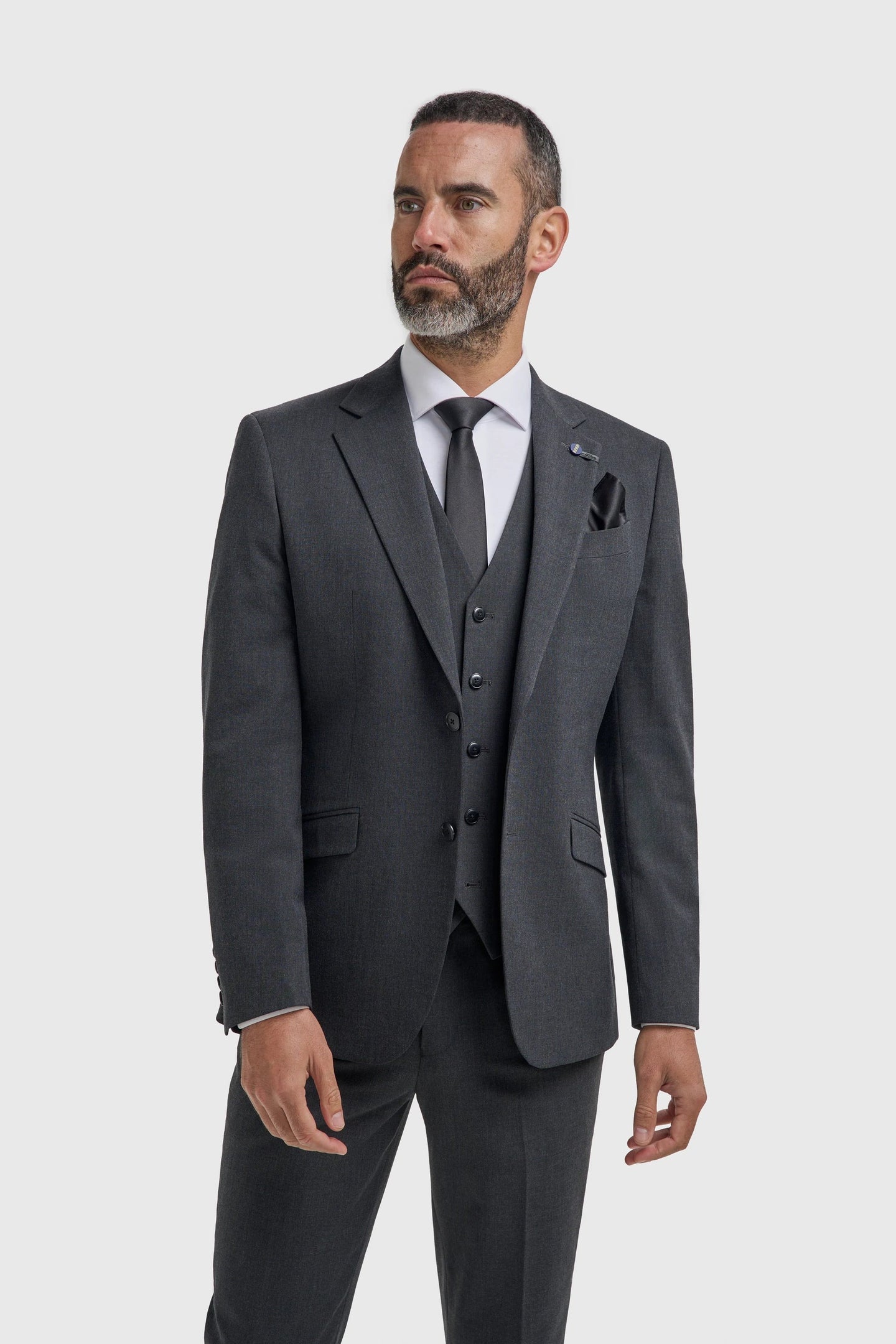 Malibu - Blazer texturé anthracite pour homme