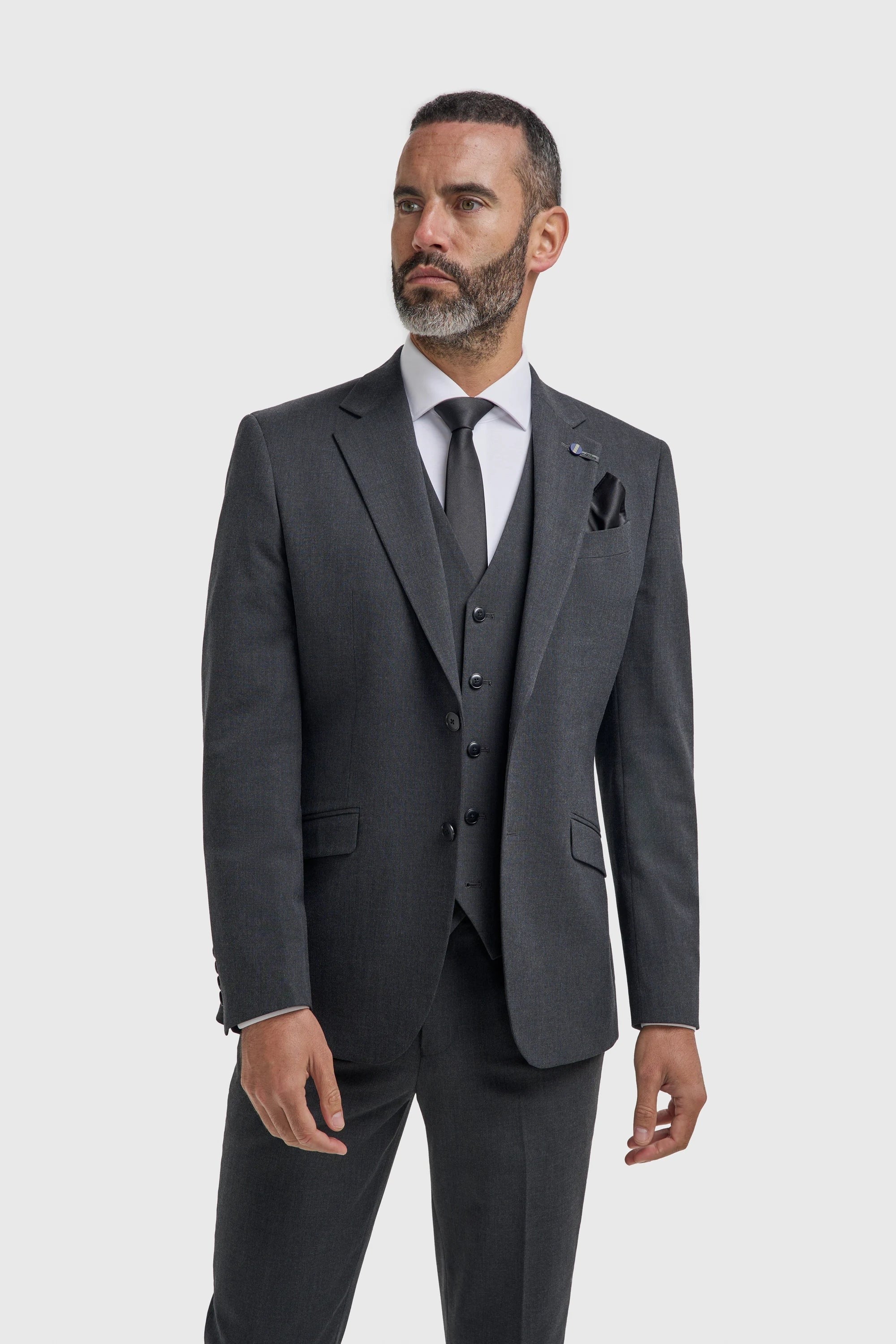 Malibu - Blazer texturé anthracite pour homme