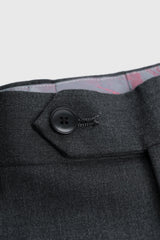 Malibu - Costume 3 pièces gris anthracite texturé pour homme