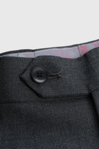 Malibu - Costume 3 pièces gris anthracite texturé pour homme