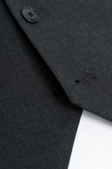 Malibu - Costume 3 pièces gris anthracite texturé pour homme