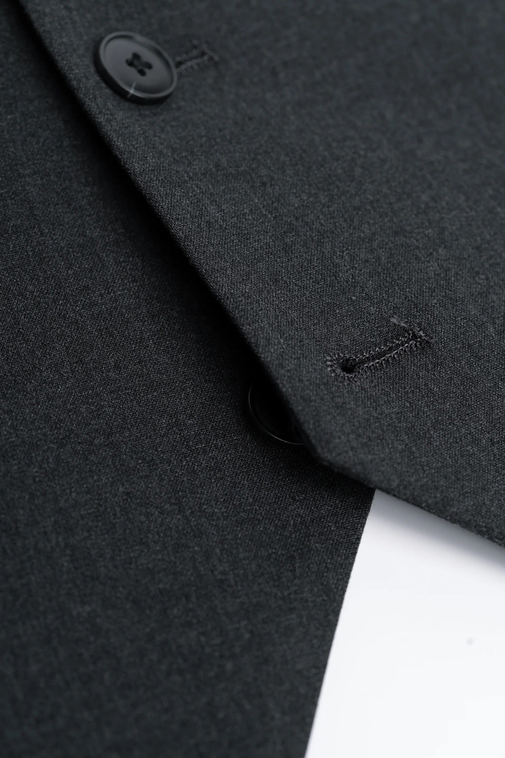 Malibu - Costume 3 pièces gris anthracite texturé pour homme