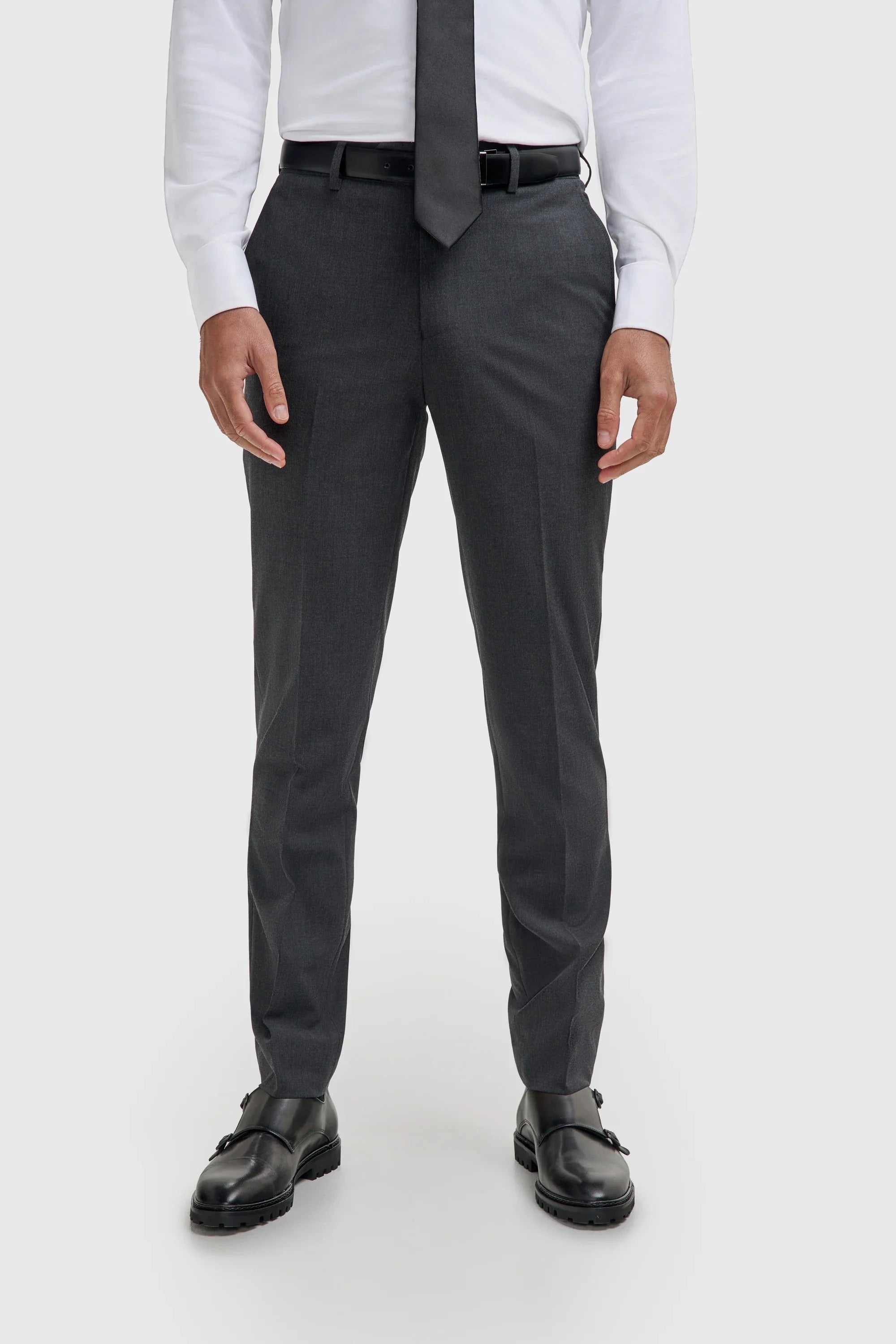 Pantalon texturé anthracite Malibu pour homme