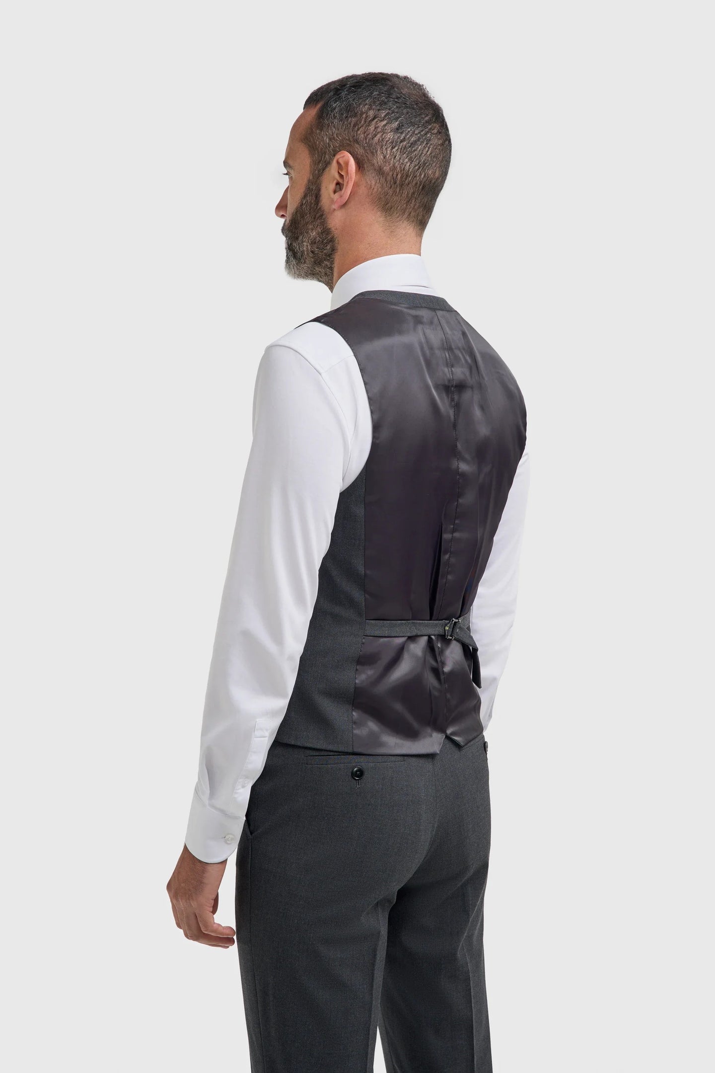 Malibu - Gilet texturé anthracite pour homme