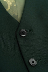 Malibu - Costume 3 pièces vert forêt pour homme